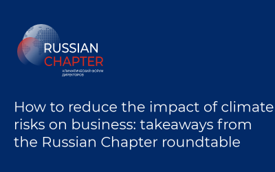 How to reduce the impact of climate risks on business: takeaways from the Russian Chapter roundtable